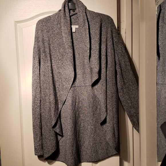 Dana Buchman Grey Cardigan - Picture 1 of 5